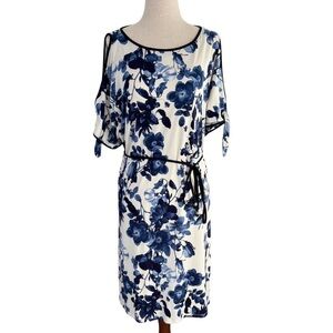 Ivanka Trump Blue & White Floral Dress